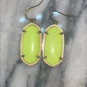 Kendra Scott Neon Yellow earrings!
